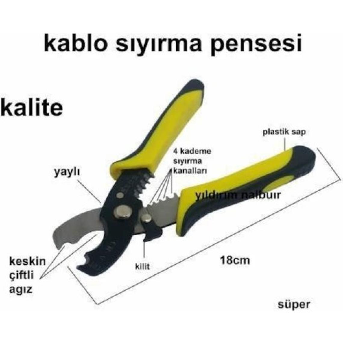 Real Özs Tel Kablo Kesici Sıyırma Pensesi, Kablo Sıyırma Pensesi
