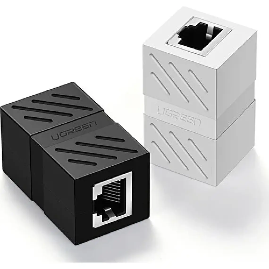 Ugreen RJ45 Cat6 Cat7 Cat8 Ethernet Kablo Uzatma Aparatı Beyaz