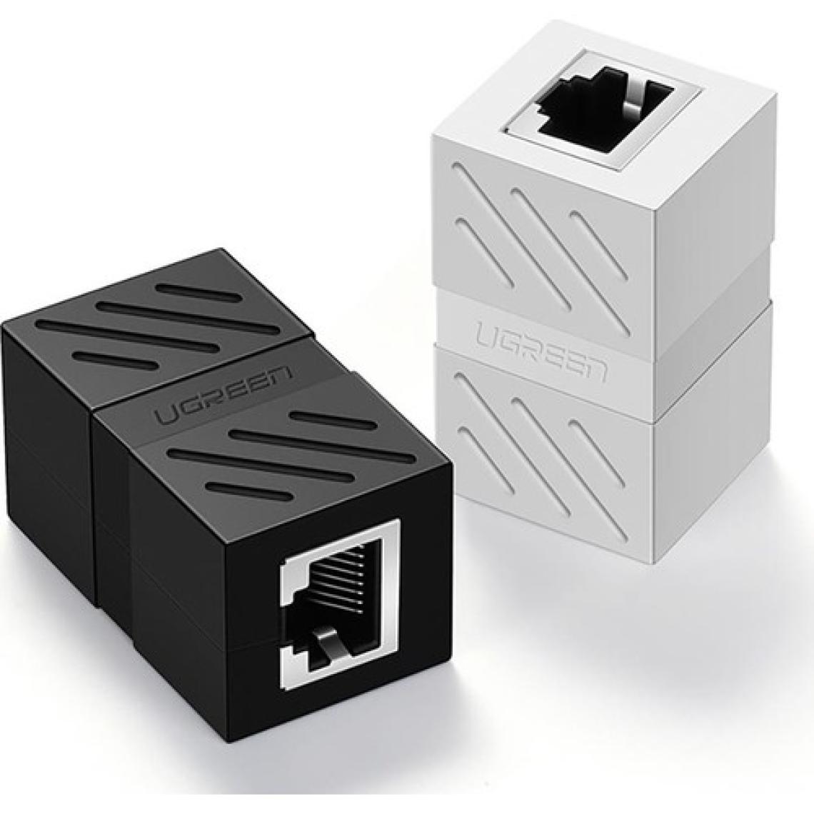 Ugreen RJ45 Cat6 Cat7 Cat8 Ethernet Kablo Uzatma Aparatı Beyaz