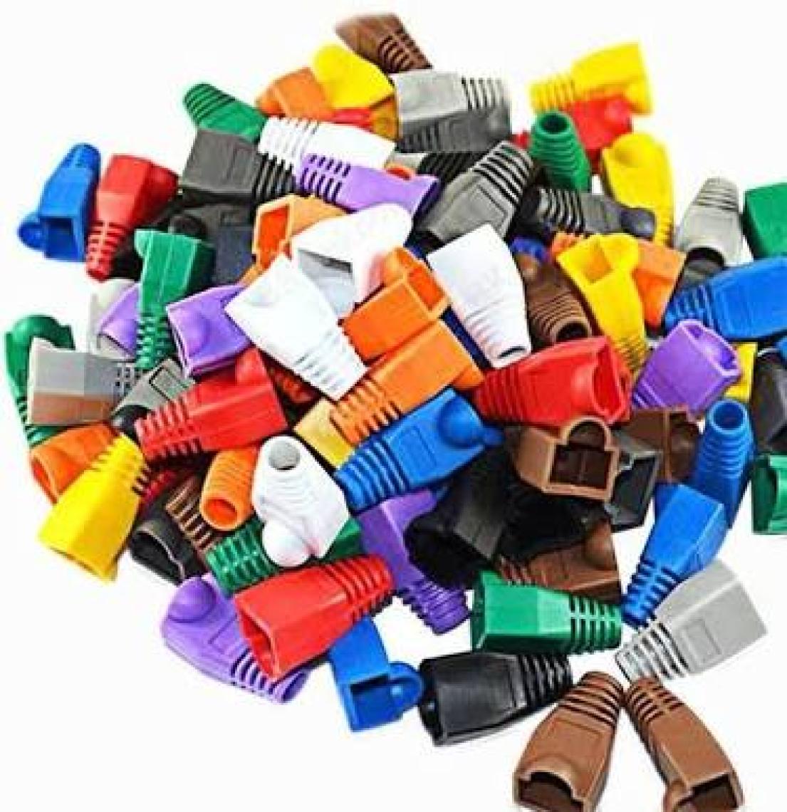 BK Teknoloji RJ45 Cat5 Cat6 Renkli Koruyucu Kılıf - 25 Adet Papuç