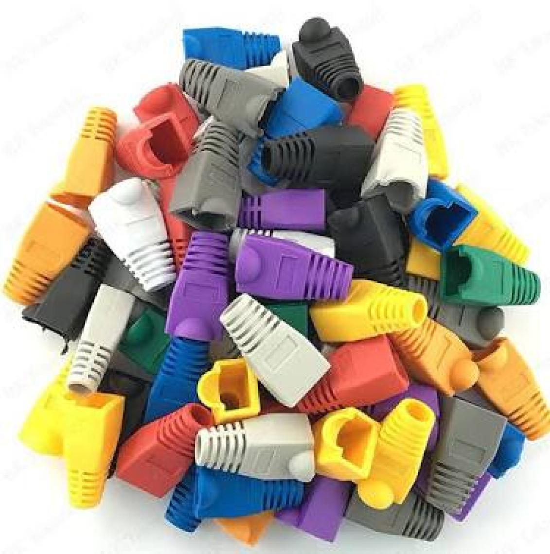 BK Teknoloji RJ45 Cat5 Cat6 Renkli Koruyucu Kılıf - 25 Adet Papuç