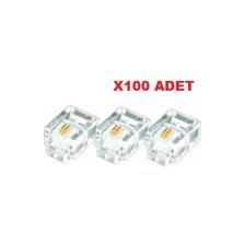 Alfais 4839 Rj11 Jack Telefon Kablo Ucu Konnektörü 100 Adet