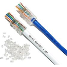 Alfais 4381 Yeni Nesil Delikli Cat6 RJ45 Konnektör Utp Jack (100 Adet)