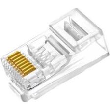 Koodmax 100 Adet RJ45 Cat6 Altın Uçlu Konnektör Jack Jak