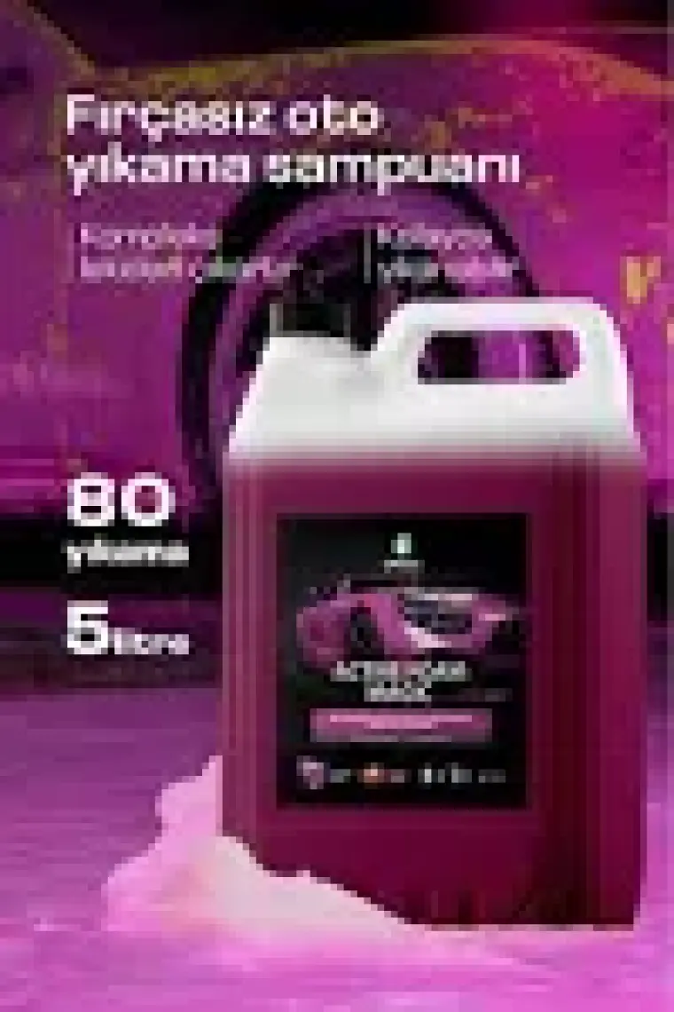 Grass Active Foam Magic 5L - Araba Şampuanı Hızlı Köpüren Renk Değiştiren Fırçasız Oto Yıkama Şampuanı ( Tüm Araçlar İçin, Oto Temizleyici, Köpük Şampuan )