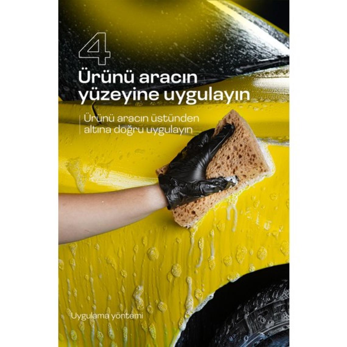 Grass Cilalı Araba Yıkama Şampuanı Wash Wax 1L Cilalı Oto Şampuanı & Boya Koruyucu, Hızlı Parlatıc, 2'si 1 Arada Formül