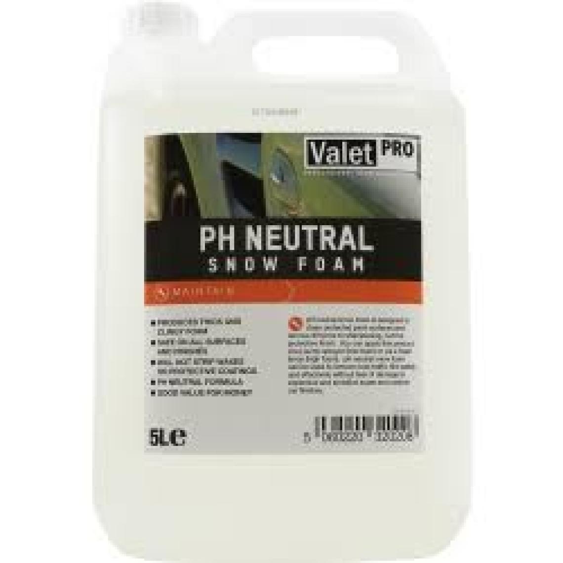 Valet Pro pH neutral Snow Foam - Konsantre Ph Nötr Yıkama Köpüğü 5 L