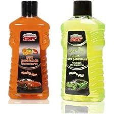 BTM Otomotiv Autokit Cilalı Oto Şampuanı 1 Lt 2'li Set Autokit 2'li