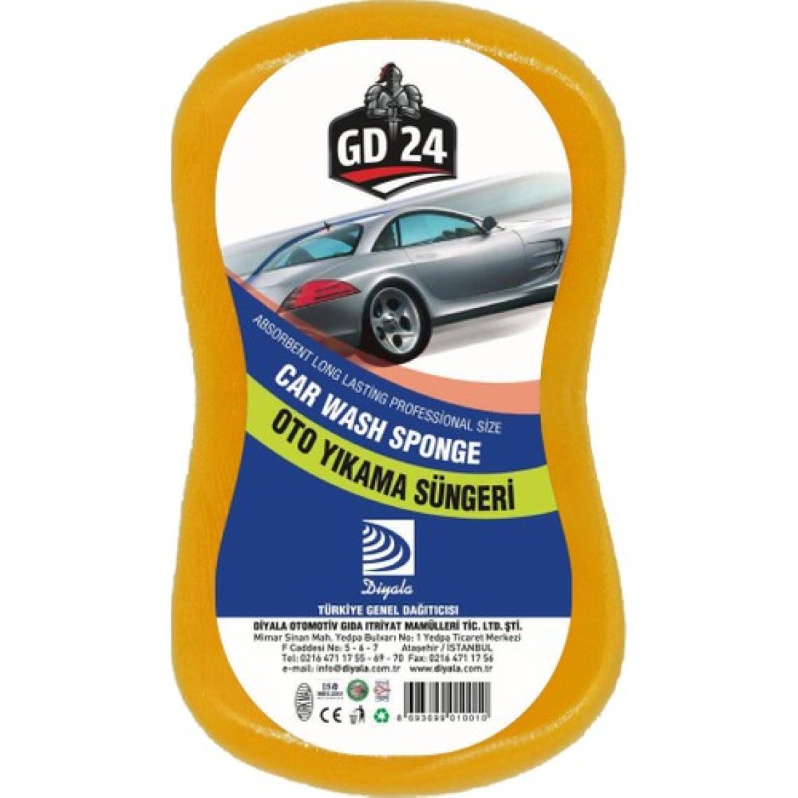 GD24 Carnauba Cilalı Oto Şampuanı (1 Lt) + Mikrofiber Bez + Sünger