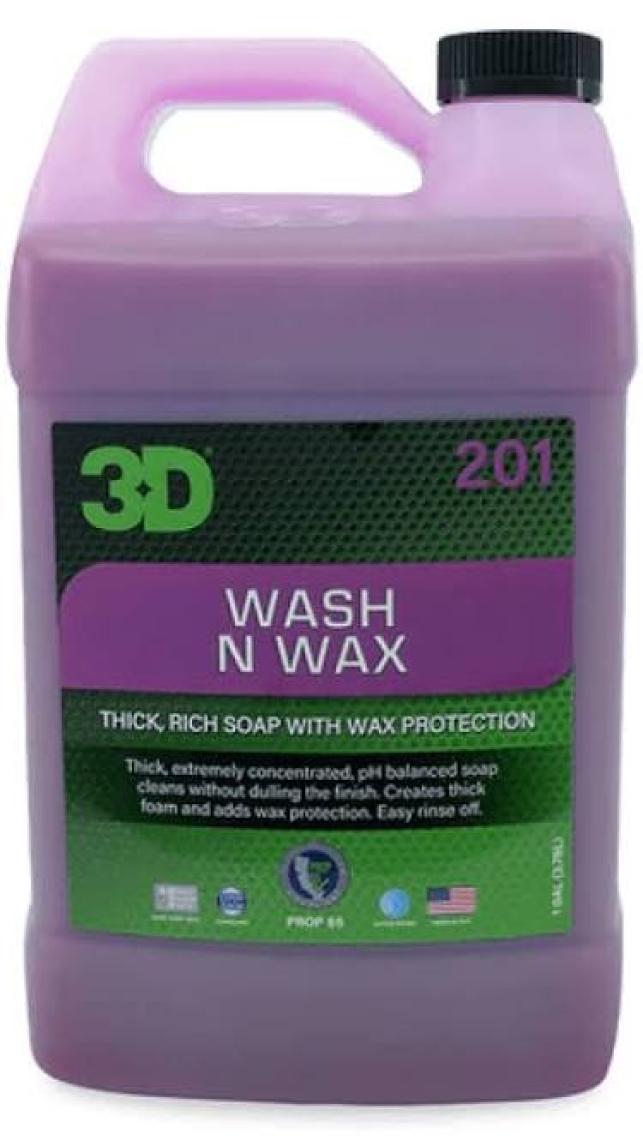 3D Wash N Wax- Cilalı Oto Şampuanı 3.79 Lt. 201 G 01