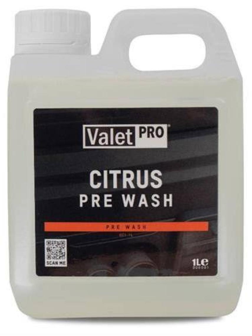 Valet Pro Citrus PRE Wash - Konsantre Güvenli Ön Yıkama Şampuanı 1 L