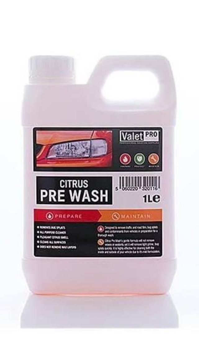 Valet Pro Citrus PRE Wash - Konsantre Güvenli Ön Yıkama Şampuanı 1 L