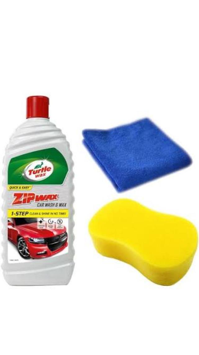 Turtle Wax Zip Wax Cilalı Oto Yıkama Şampuanı 60 Yıkama + Gojo Yıkama Eldiveni
