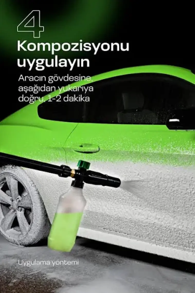 GRASS Cilalı Ekonomik Araba Şampuanı 5 Kg - Temassız Yıkama İçin | Parlatıcı Etkili | Hızlı Köpüren Formül