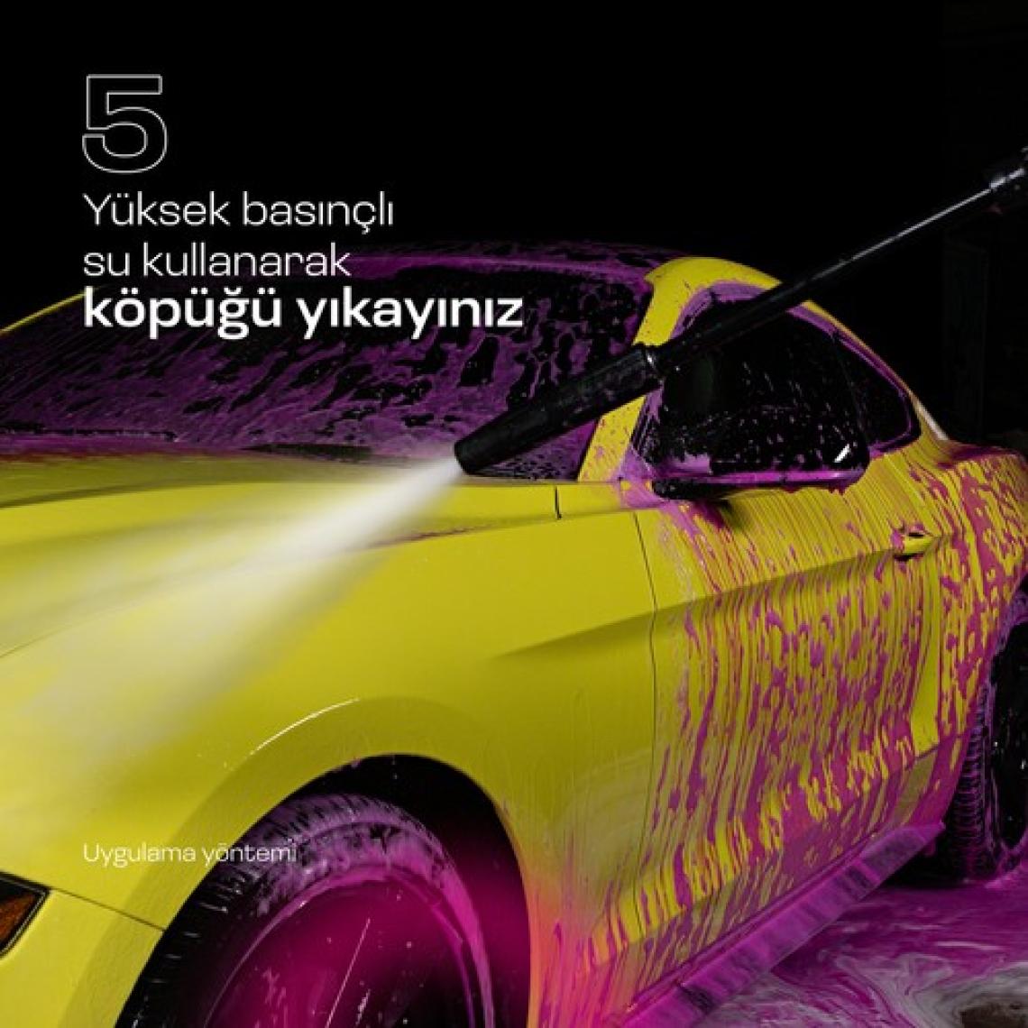 Grass Active Foam Magic 1L - Hızlı Köpüren Renk Değiştiren Fırçasız Oto Yıkama Şampuanı | Tüm Araçlar İçin | Araba Şampuanı | Oto Temizleyici | Köpük Şampuan