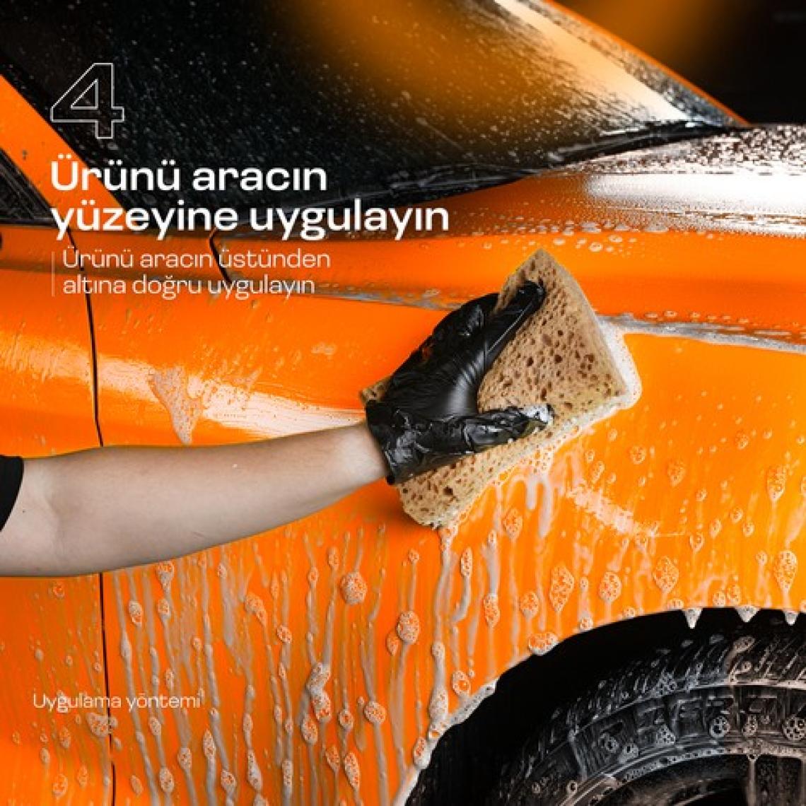 Grass Araba Yıkama ve Parlatma, Ph Nötr cilası Oto Şampuan Portakal 900ml - Hızlı Köpüren