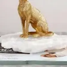 Tambana Gold Heykel Dekoratif Süs Eşyası Dekoratif Masa Süsü Salon Aksesuarları Model 33
