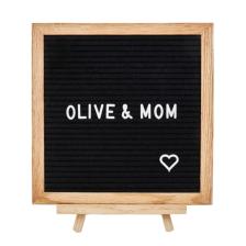 Olive & Mom Design Harfli Ahşap Yazı Panosu - siyah - Letter Board