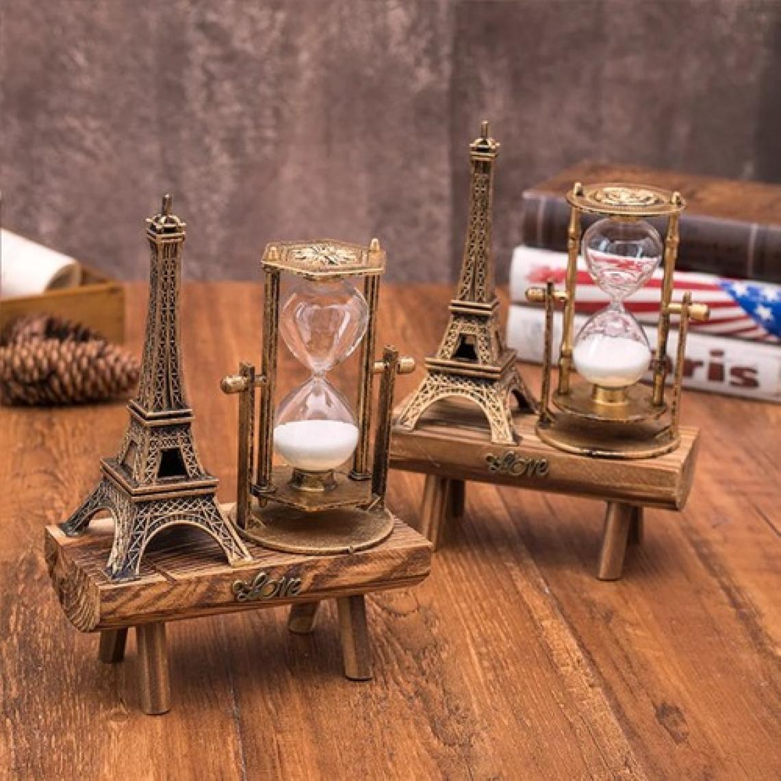Aksell Eyfel Kulesi Paris Ahşap Kum Saati