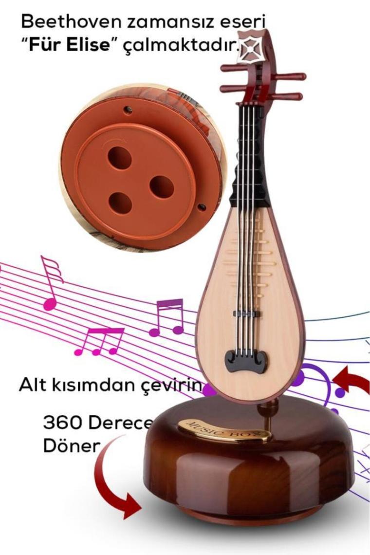 MUJGAN Hareketli Ud Müzik Kutusu