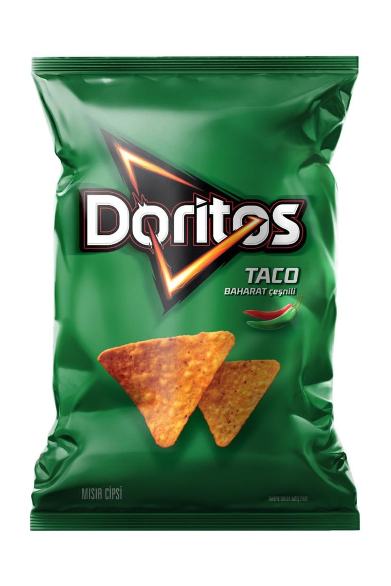 Taco Baharat Çeşnili Mısır Cipsi Süper Boy 121 gr