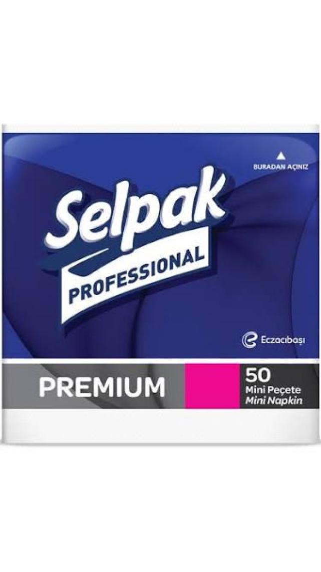 Selpak Professional Peçete Mini 24x24 Beyaz 50yp
