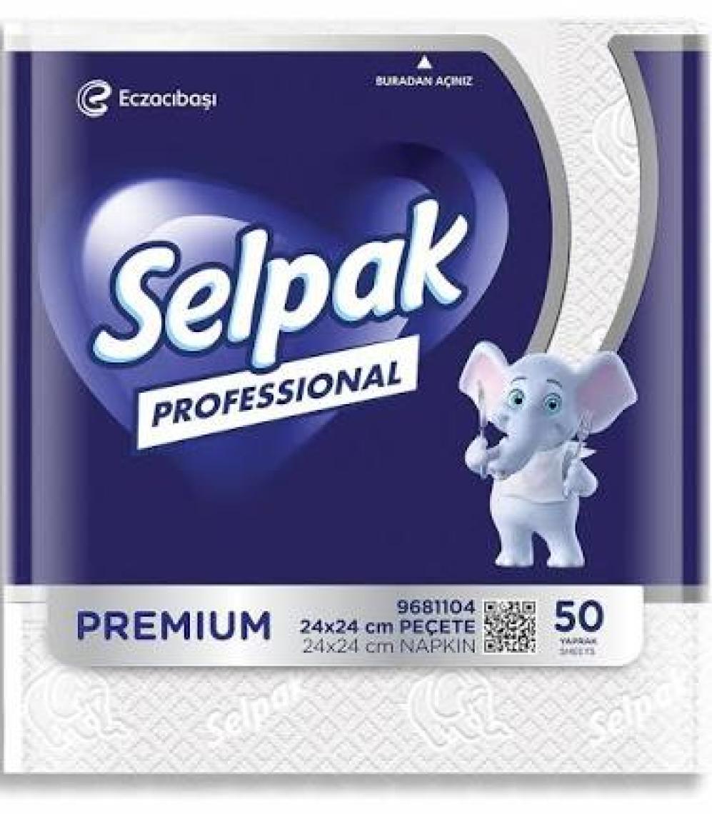 Selpak Professional Peçete Mini 24x24 Beyaz 50yp