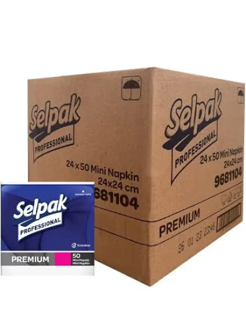 Selpak Professional Peçete Mini 24x24 Beyaz 50yp