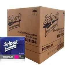 Selpak Professional Peçete Mini 24x24 Beyaz 50yp