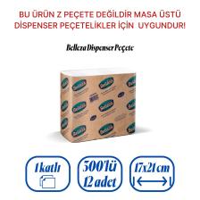 Belleza Ext. Dispanser Peçete 300'lü Koli 12 Paket 17 x 21 cm