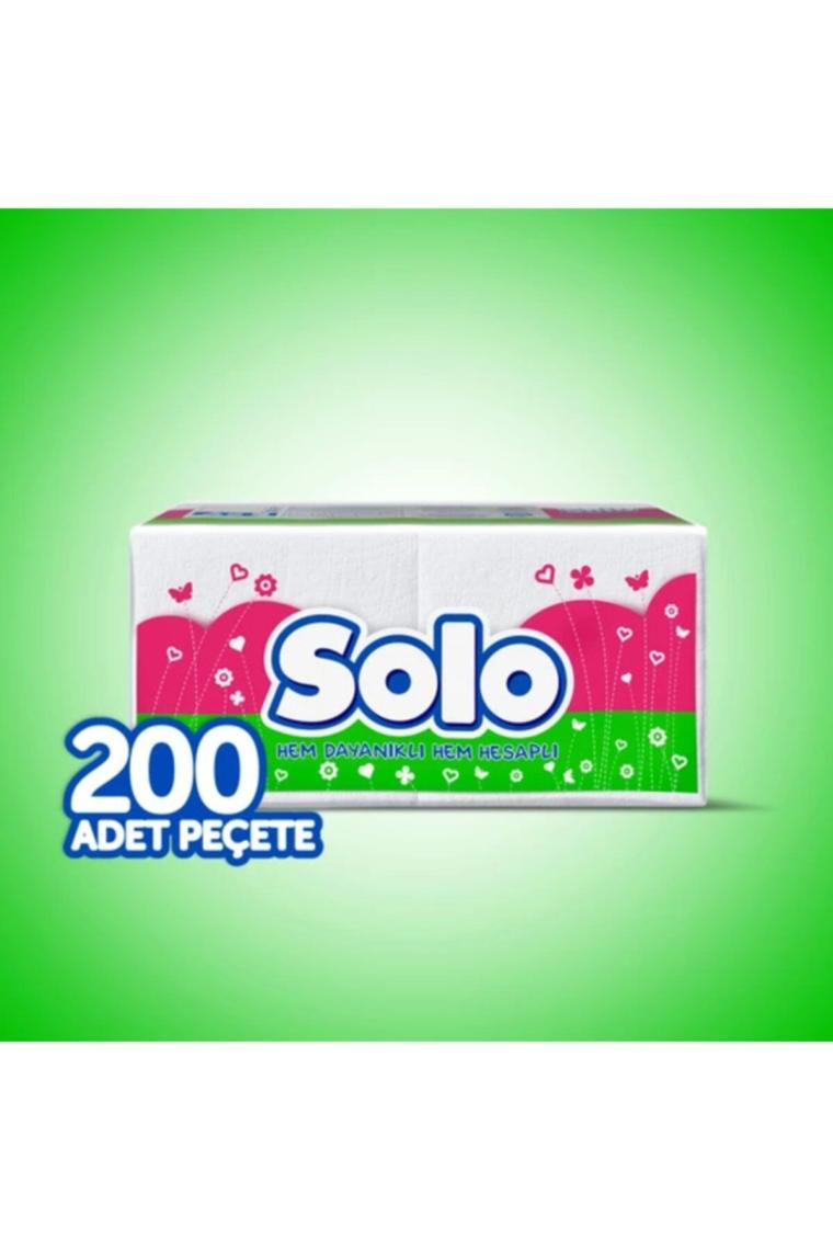 Solo Peçete 200'lü x 4'lü