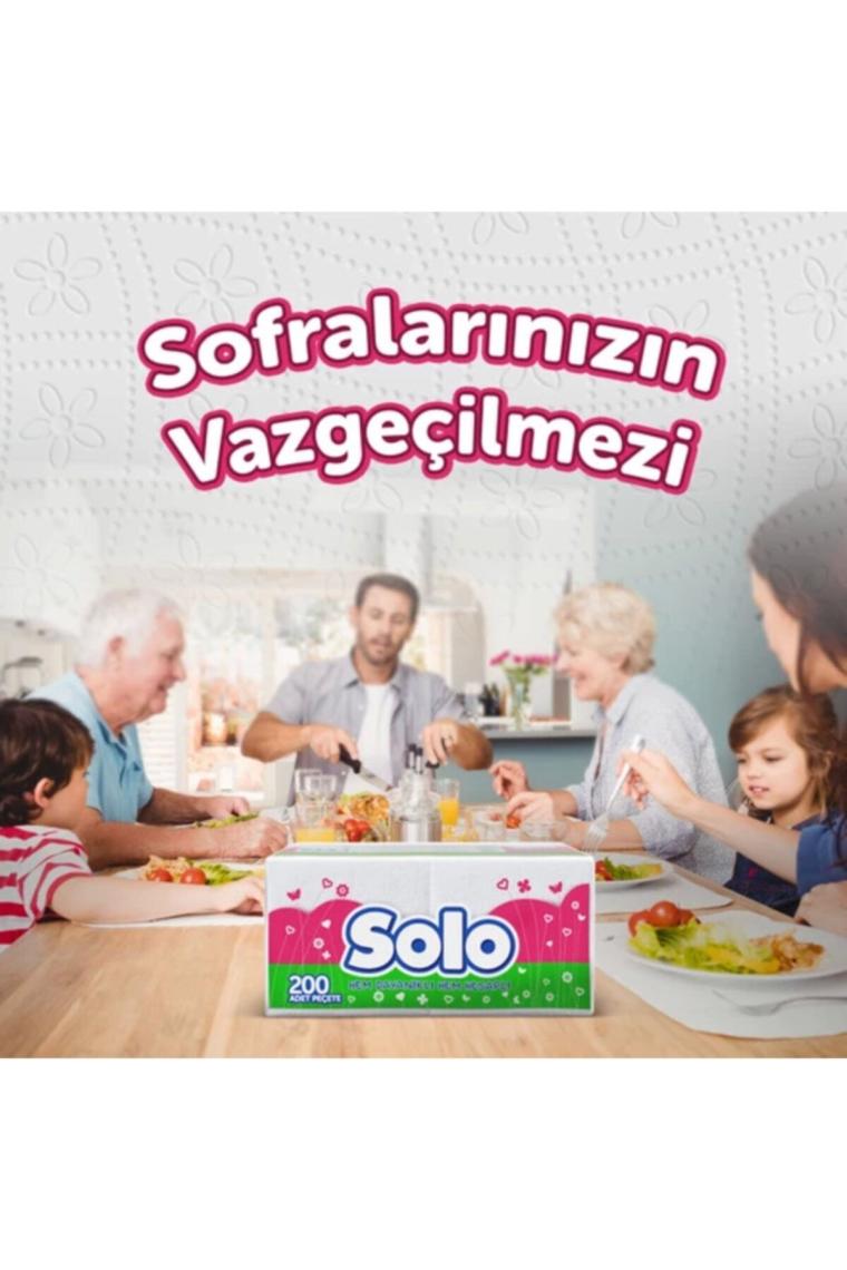 Solo Peçete 200'lü x 4'lü