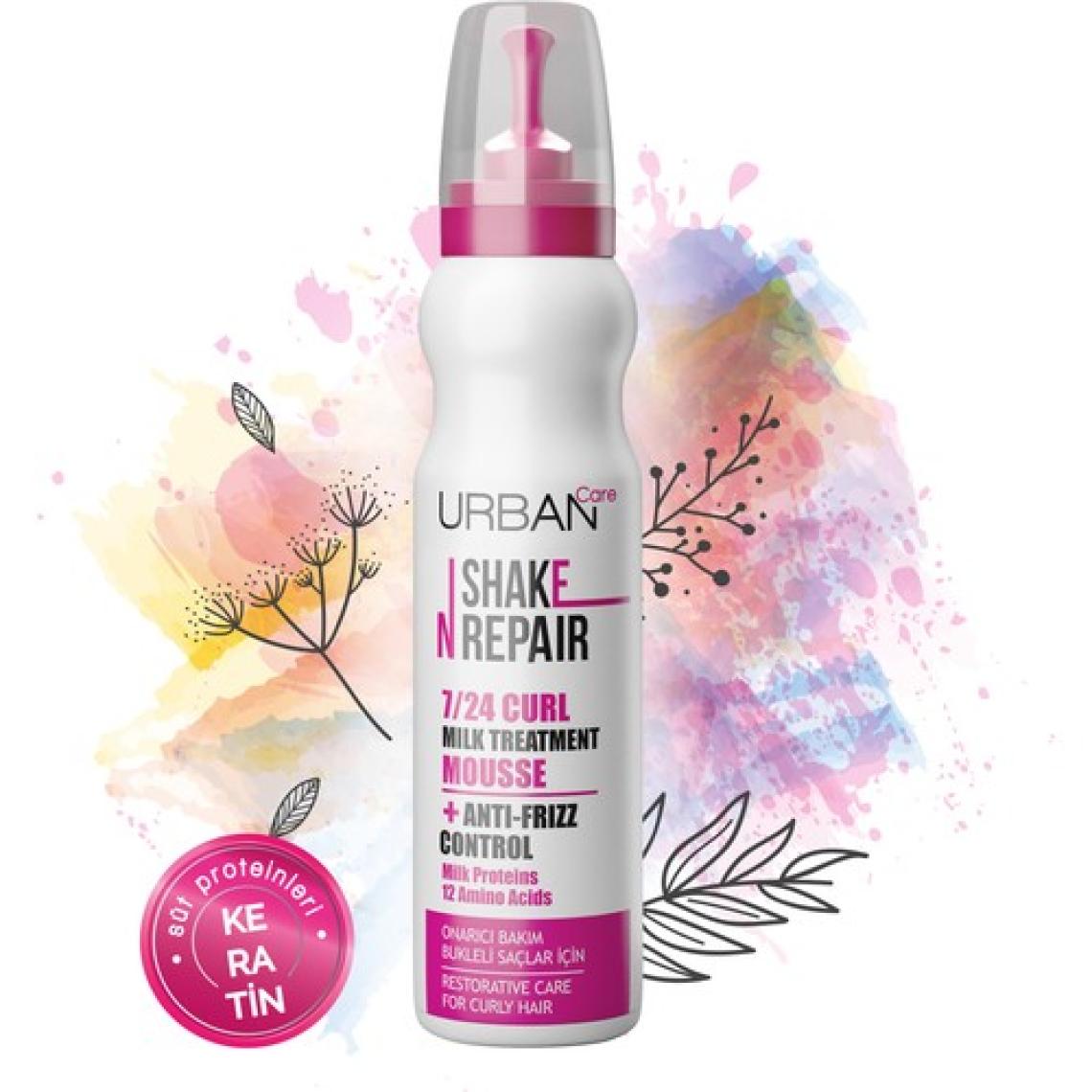 URBAN Care Shake N Repair 7/24 Bukleli Saçlar için Onarıcı Bakım Köpüğü - 150 ml