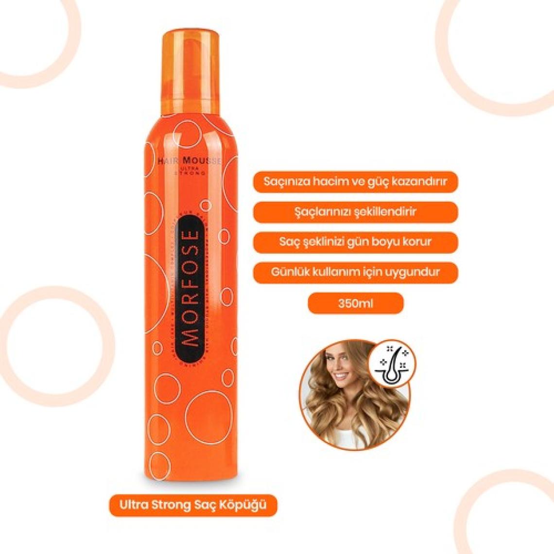 Morfose Saç Köpüğü Turuncu 350 ml 2 Adet