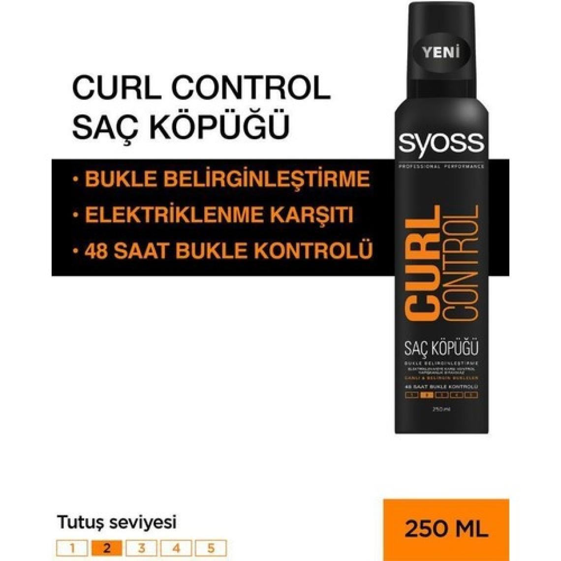 Syoss Curl Control- Bukle Belirginleştirici Köpük 250 Ml X 2 Adet