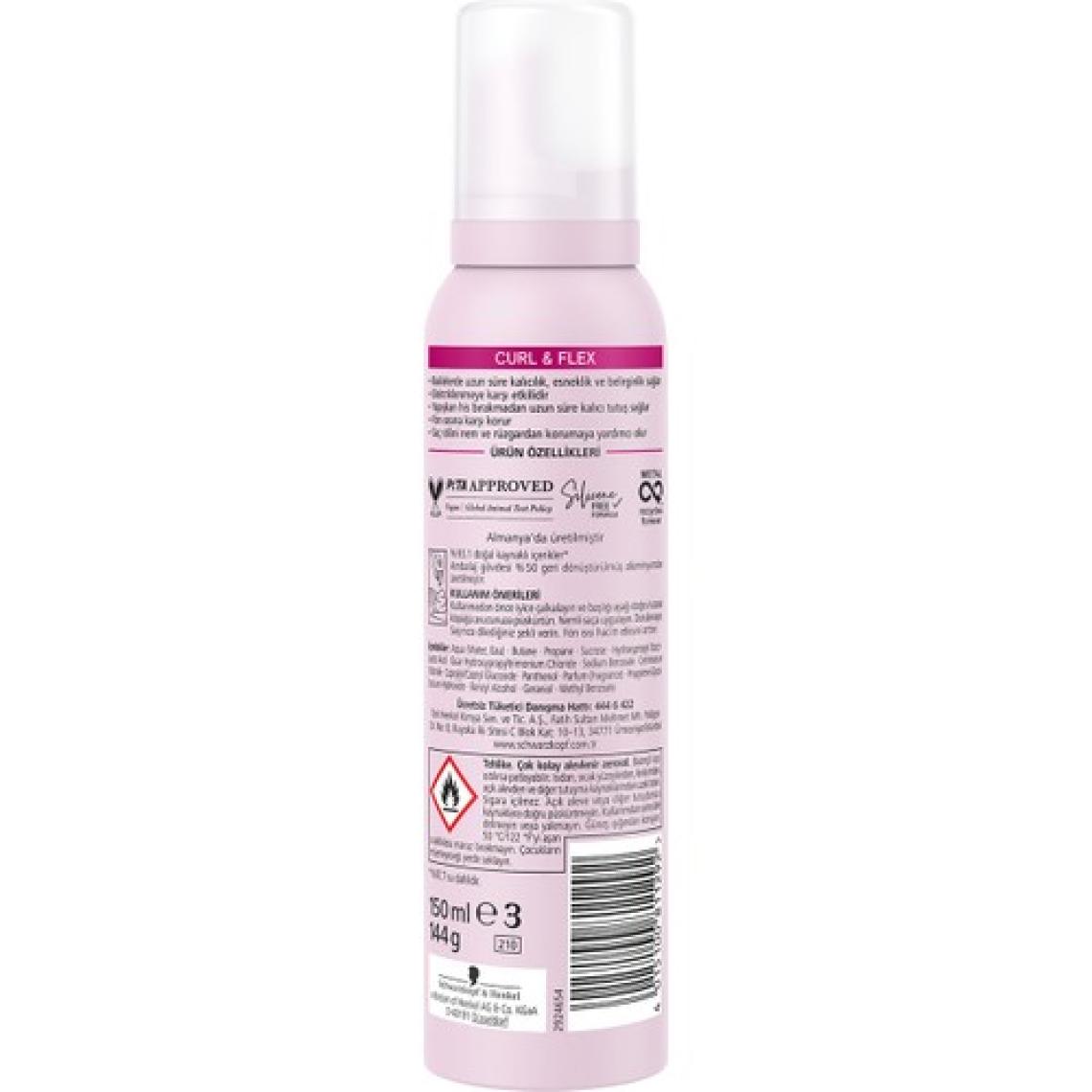Taft Curl and Flex Köpük 150 ml
