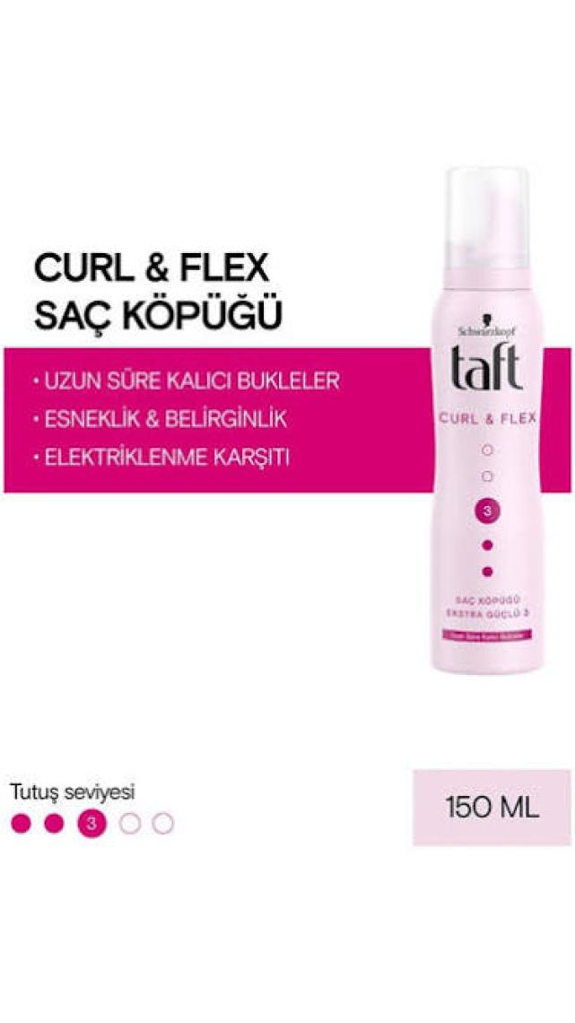 Taft Curl and Flex Köpük 150 ml