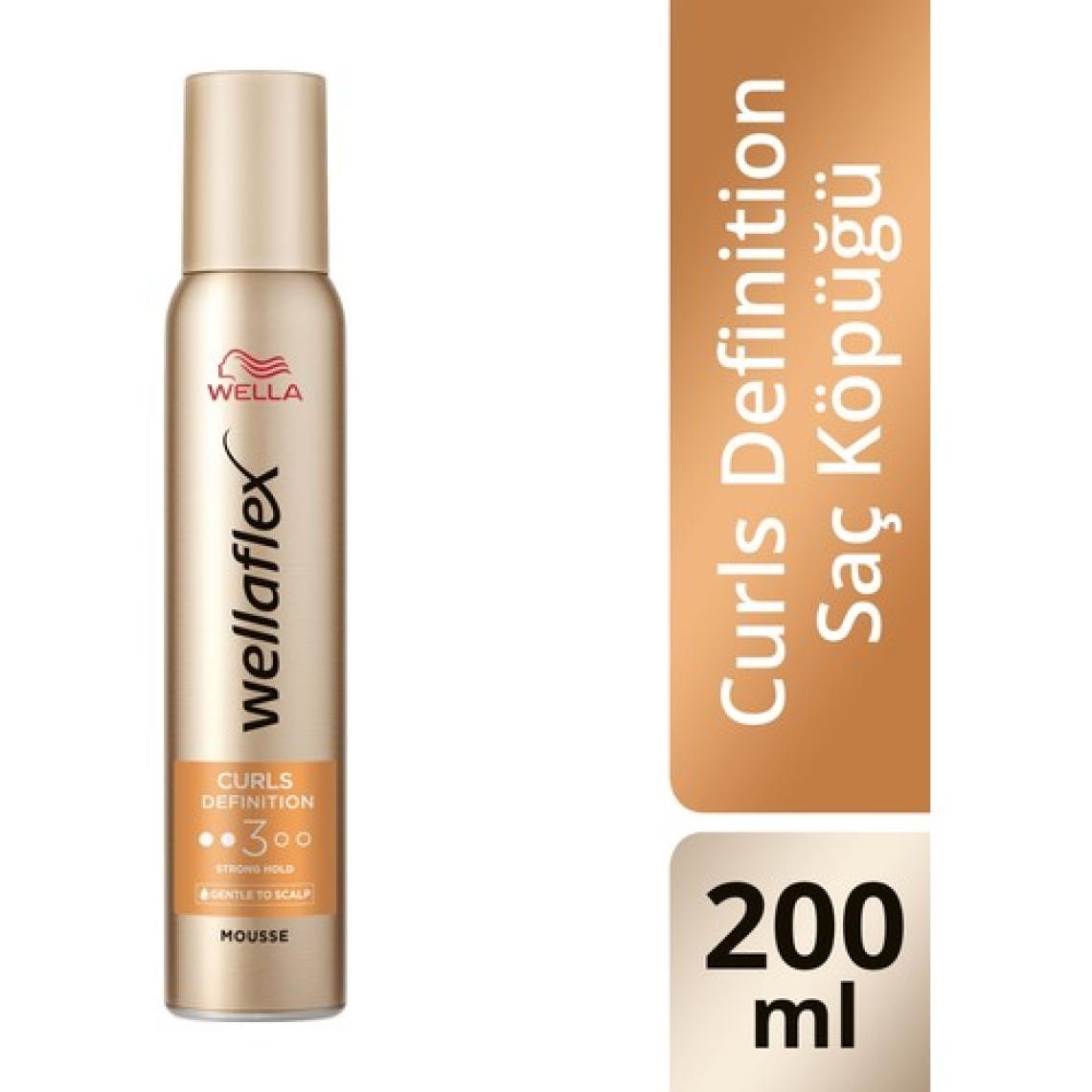Wella Curls Definition Bukle Belirginleştirici Saç Köpüğü Strong Hold - 200 ml