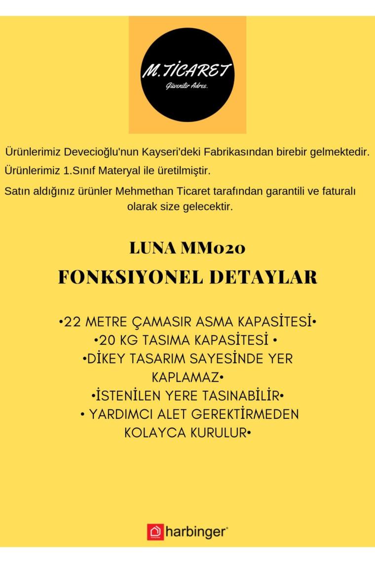 Luna Kule Tipi Çamaşırlık 3 Katlı