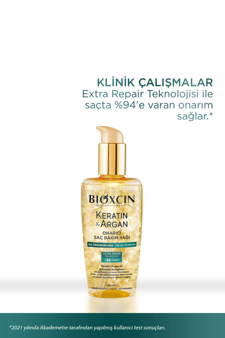 Keratin Argan Onarıcı Saç Bakım Yağı 150 ml Yıpranmış Ve Hasar Görmüş Saçlar