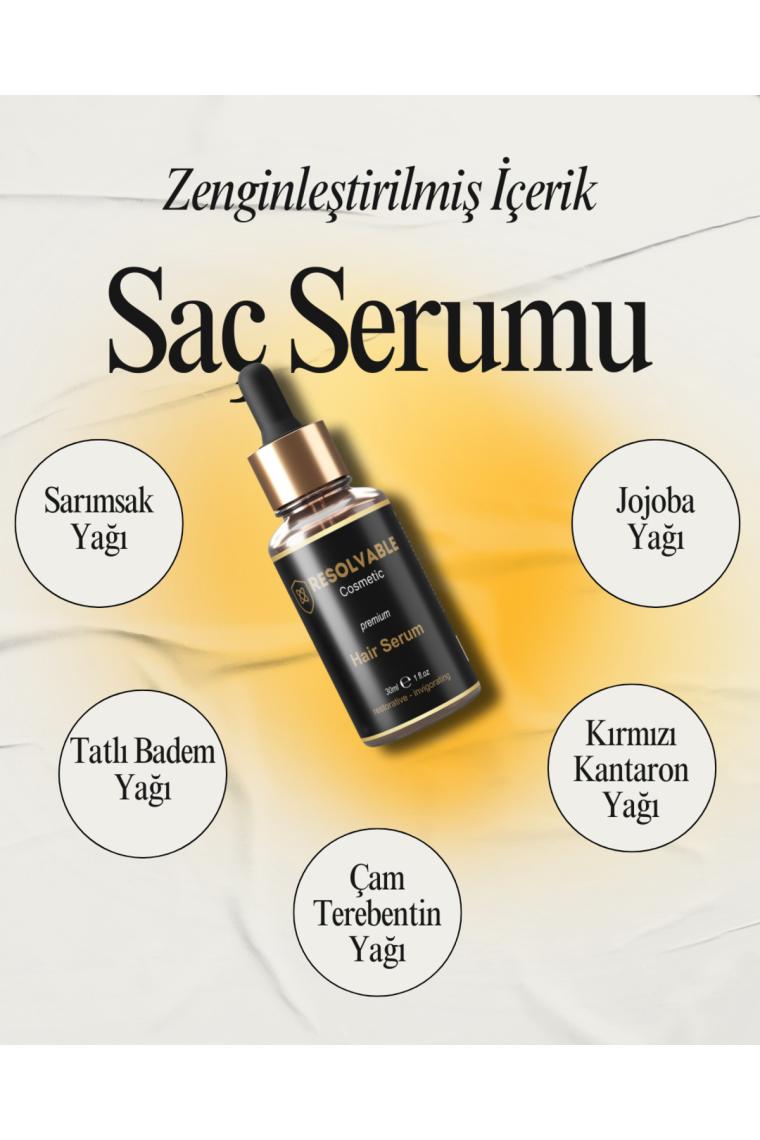 Resolvable Kozmeti̇k Saç Serumu( Hızlı Uzayan SaçlarParlak Bir Görünüm Için Bakım Ürünü)30ml