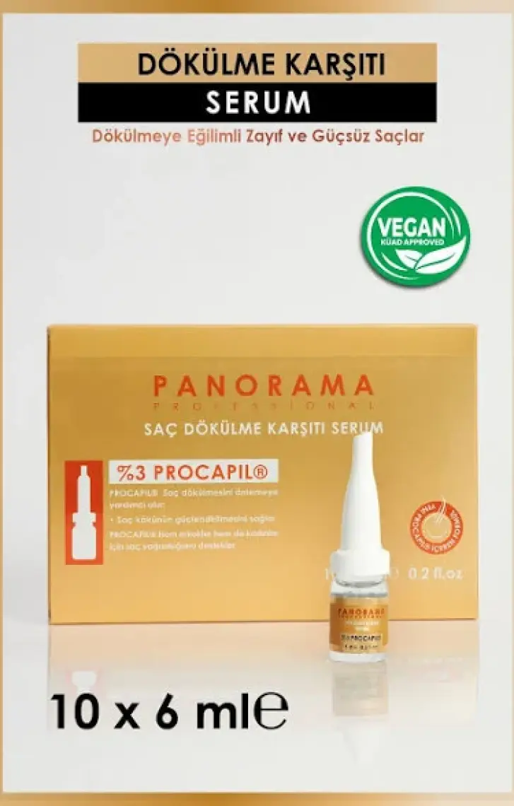 Panorama Professional Ampul Serum (6 Ml*10 Adet) /procapil Içerikli -VEGAN - SÜLFATSIZ