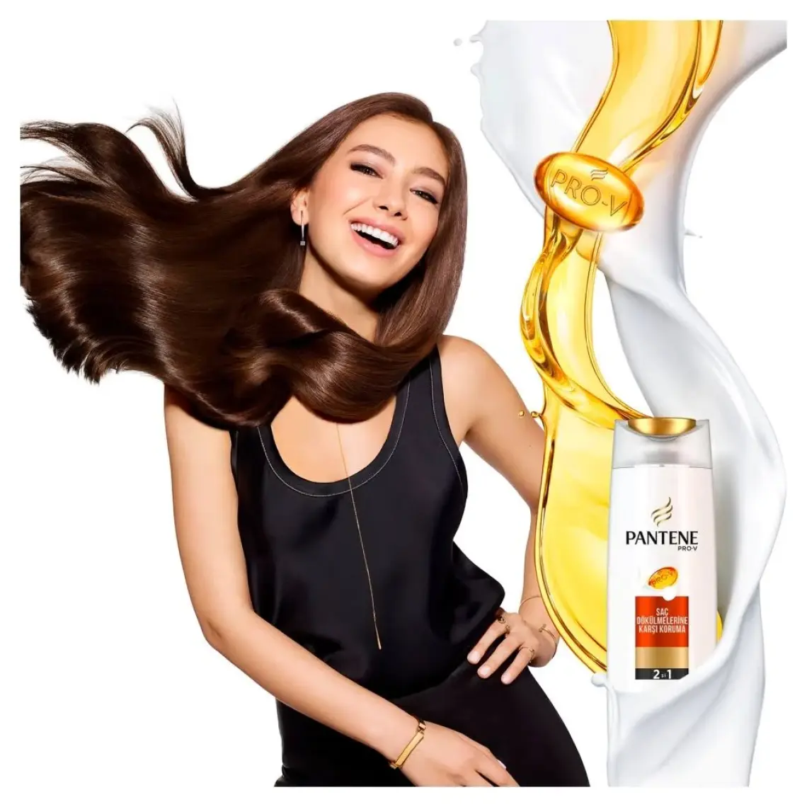 Pantene Saç Dökülmelerine Karşı Etkili 470 ml 3'ü 1 Arada Şampuan ve Saç Bakım Kremi