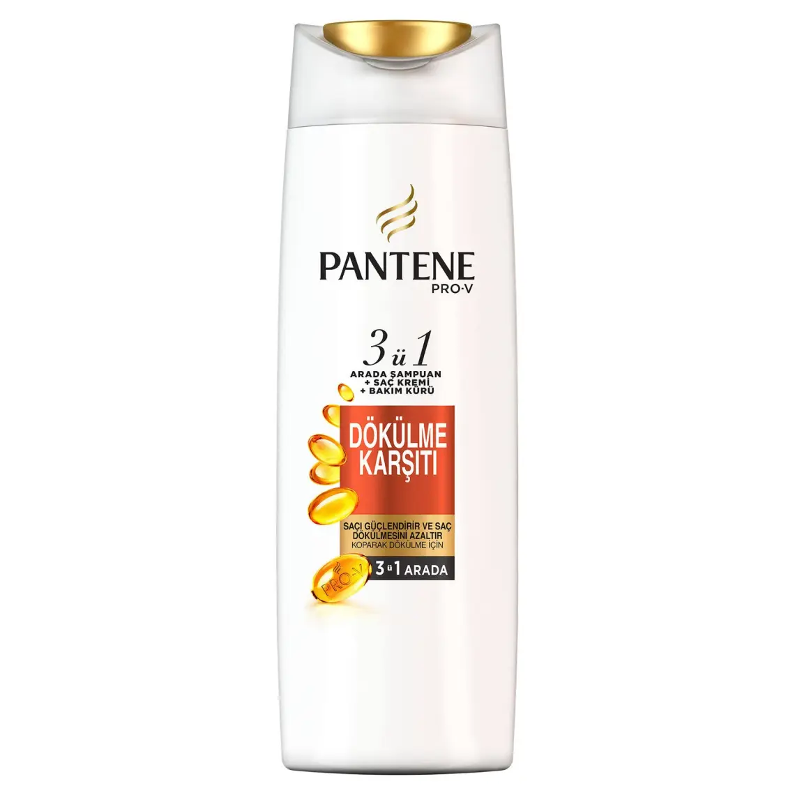 Pantene Saç Dökülmelerine Karşı Etkili 470 ml 3'ü 1 Arada Şampuan ve Saç Bakım Kremi