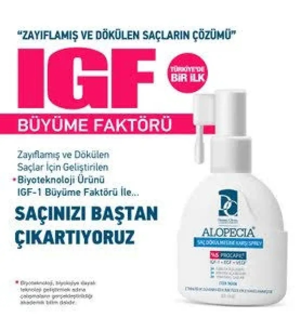Alopecia Procapil ve IGF İçerikli Serum ve Şampuan Seti (ERKEK)