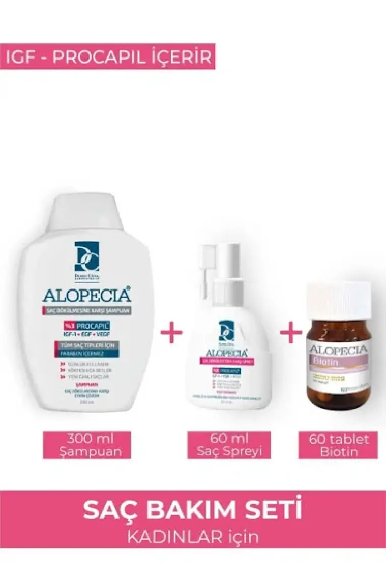 Alopecia Procapil ve IGF İçerikli Kadın Set