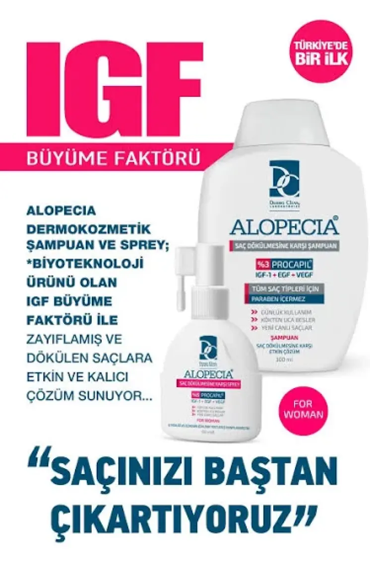 Alopecia Procapil ve IGF İçerikli Kadın Set
