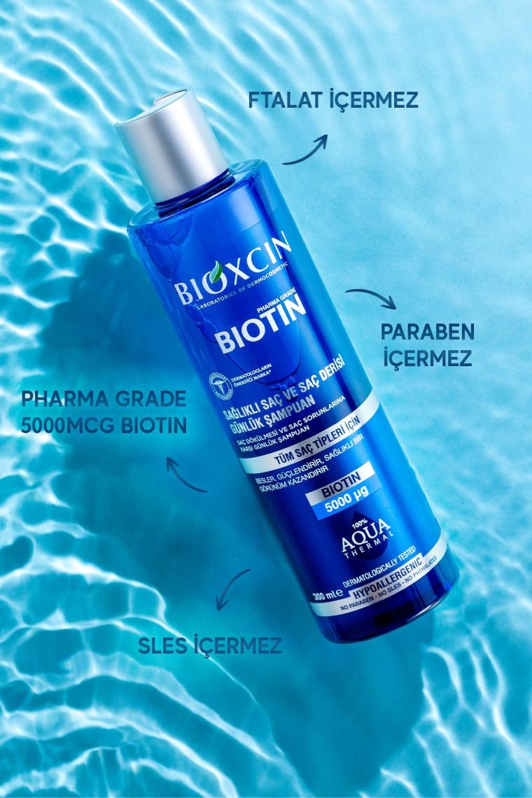 Biotin Şampuan 300 ml Tüm Saç Tipleri Hassas Saç Derisi