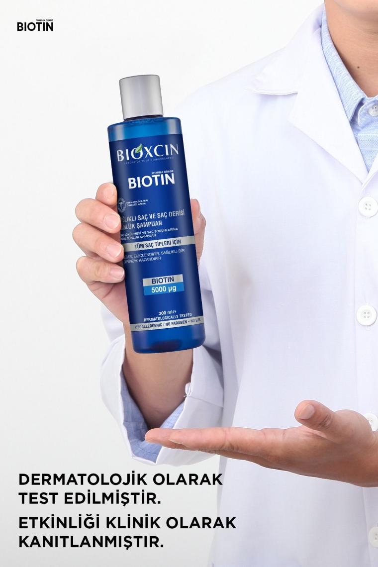 Biotin Şampuan 300 ml Tüm Saç Tipleri Hassas Saç Derisi
