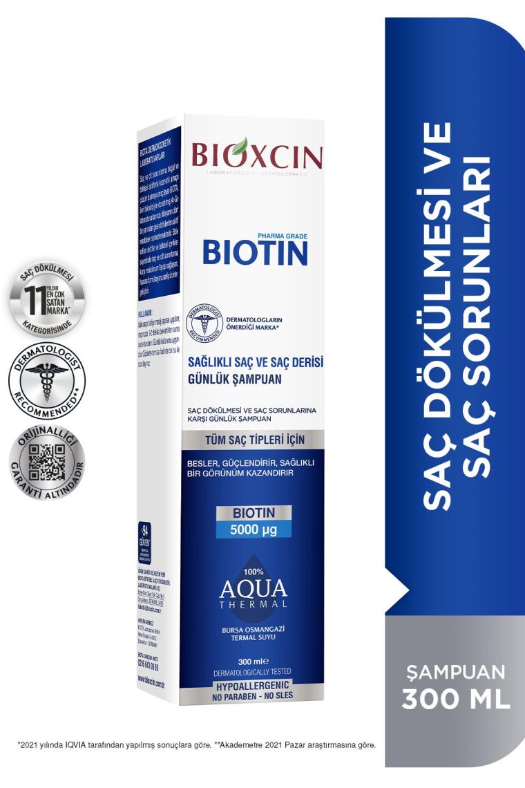 Biotin Şampuan 300 ml Tüm Saç Tipleri Hassas Saç Derisi